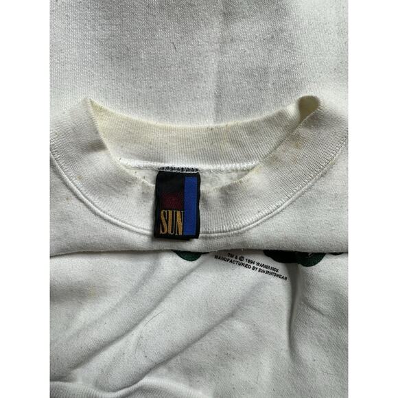 Vintage 1994’s Warner Bros Duck The Halls Lonney Tunes Crewneck/Pullover Size XL - Picture 8 of 11